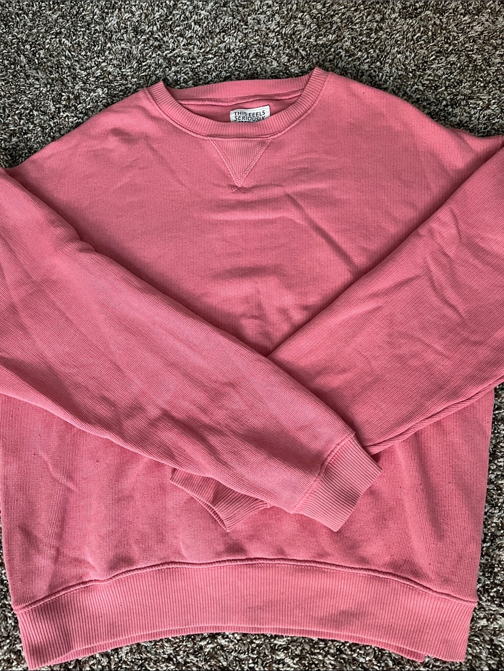 American Eagle Outfitters Dusty Pink Crewneck Sweatshirt
